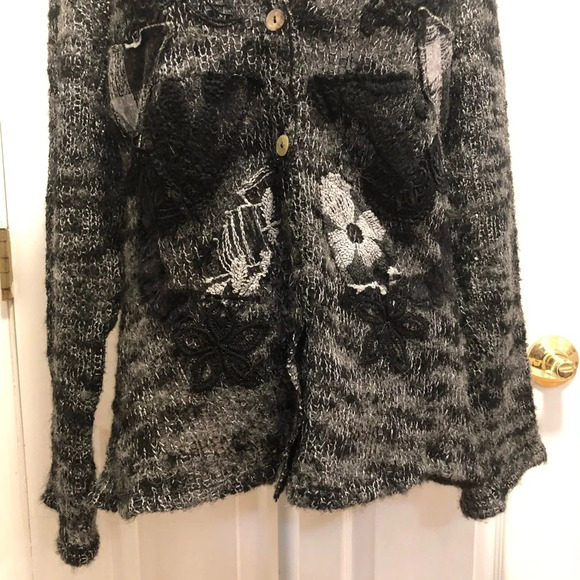 Mastro Moda Positano Made in Italy Wool Embroidered Sweater Large - Picture 3 of 13